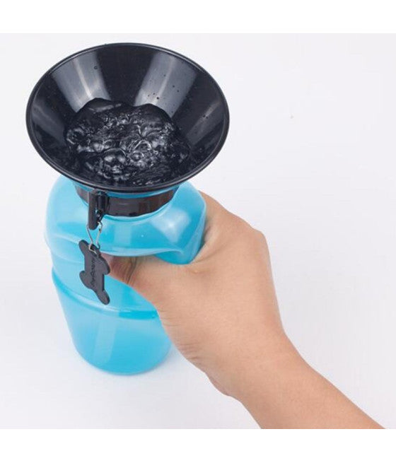 400 ML WASSERSPENDERFLASCHE HUND KATZE KATZE HUND MIT REISENAPF