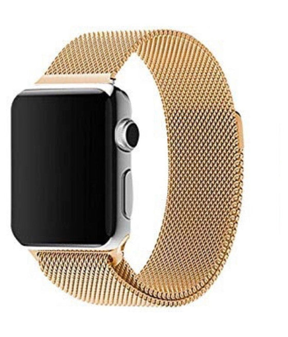 42MM MILANESE MESH IWATCH SERIE 3/2/1 GOLD ARMBAND MAGNETSCHLIESSE