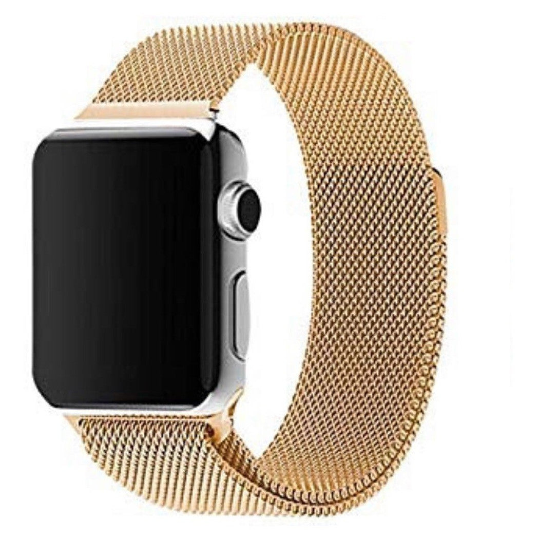42MM MILANESE MESH IWATCH SERIE 3/2/1 GOLD ARMBAND MAGNETSCHLIESSE
