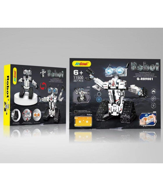 467PCS BAU WIEDERAUFLADBARE BLUETOOTH FERNGESTEUERTEN ROBOTER Q-RB9001