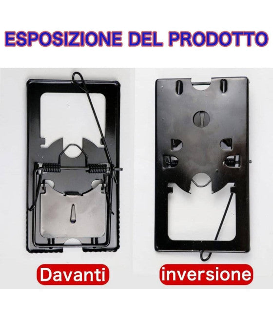 4 STÜCK MAUSEFALLE GROSS KLEIN EINFACH ZU BEDIENEN KANN WIEDERVERWENDET WERDEN