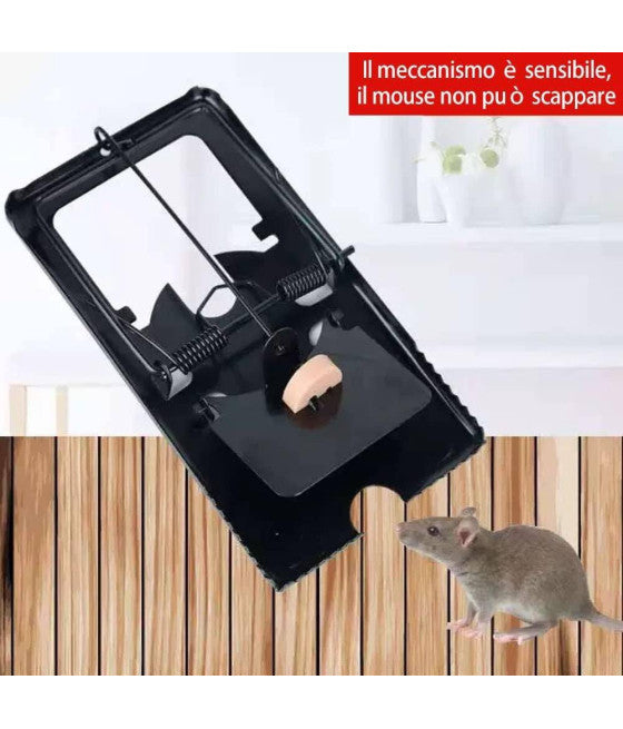 4 STÜCK MAUSEFALLE GROSS KLEIN EINFACH ZU BEDIENEN KANN WIEDERVERWENDET WERDEN