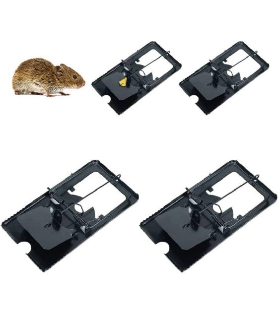 4 STÜCK MAUSEFALLE GROSS KLEIN EINFACH ZU BEDIENEN KANN WIEDERVERWENDET WERDEN