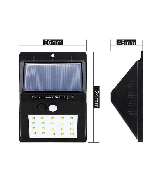 4PCS OUTDOOR LED SPOTLIGHT SOLAR PANEL TWILIGHT BEWEGUNGSSENSOR