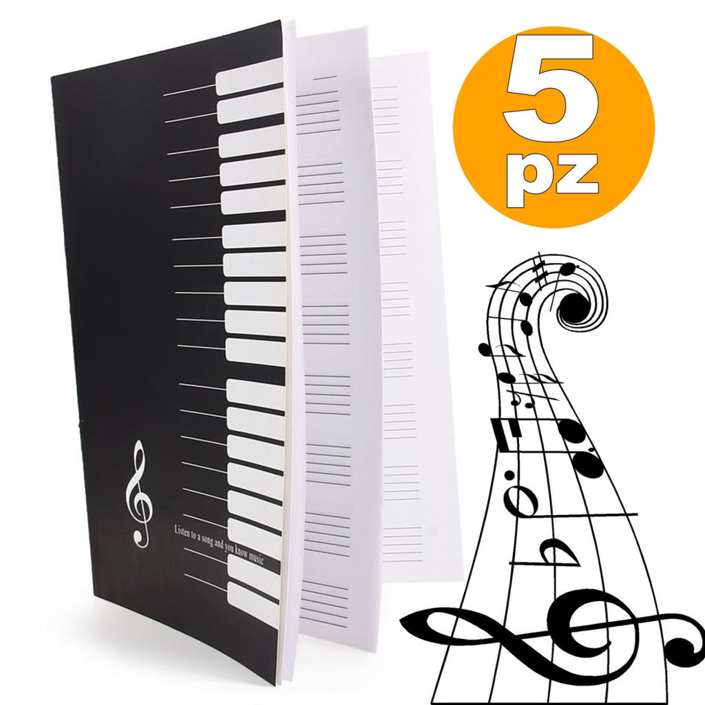 5 x Pentagramm Quierno A4 Maxi Music Noten Noten Noten 15 Blätter