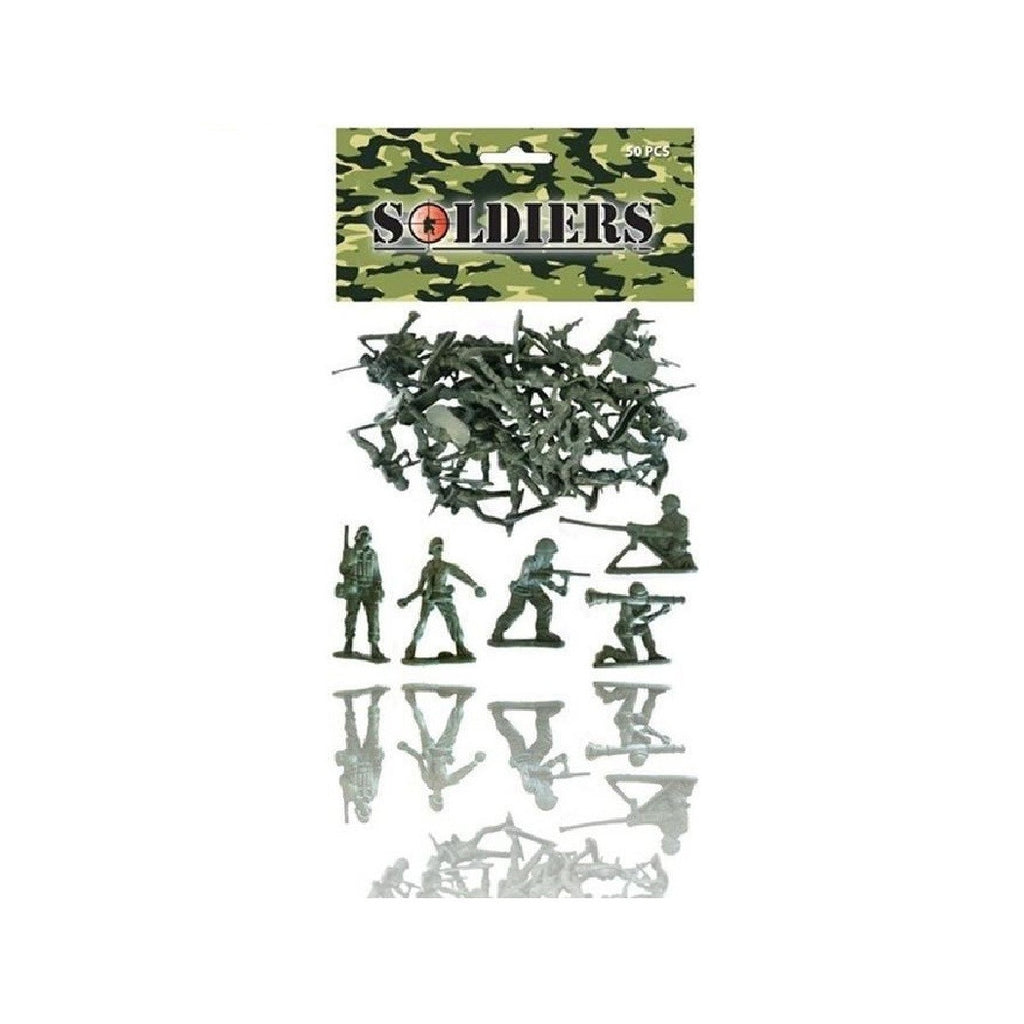 50 MILITÄRISCHE PLASTIKSOLDATEN KRIEGSKINDER AB 3 JAHREN