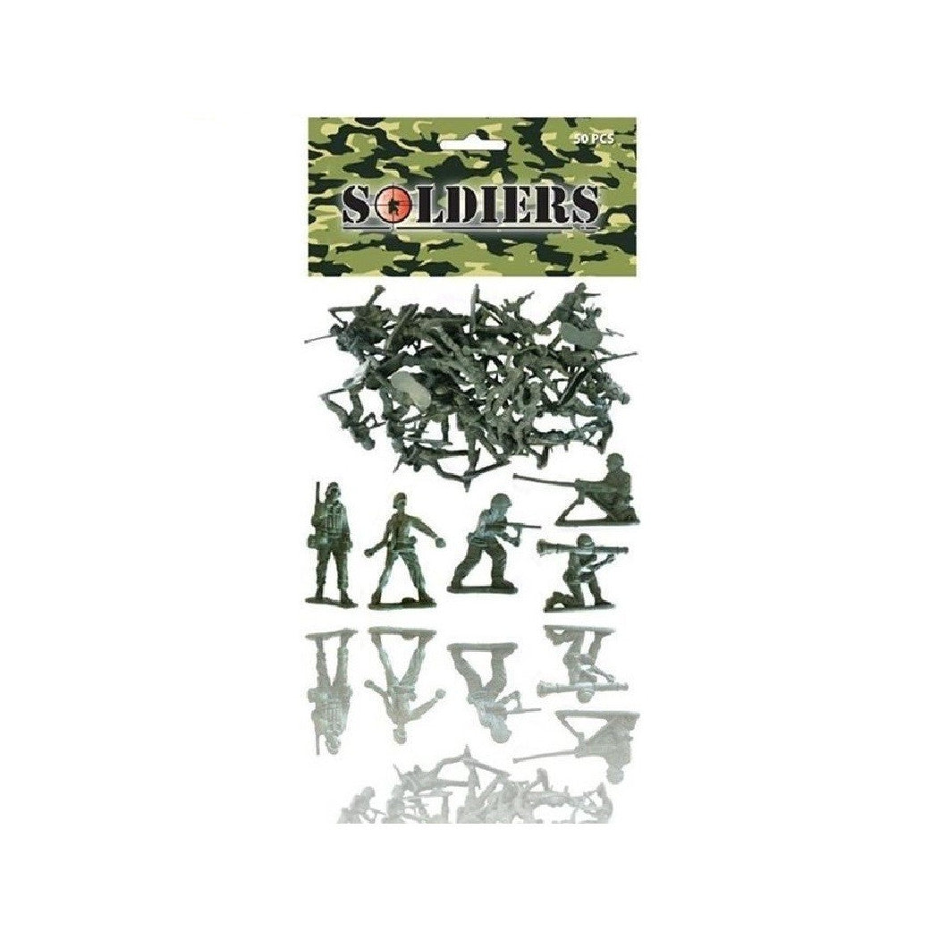50 MILITÄRISCHE PLASTIKSOLDATEN KRIEGSKINDER AB 3 JAHREN