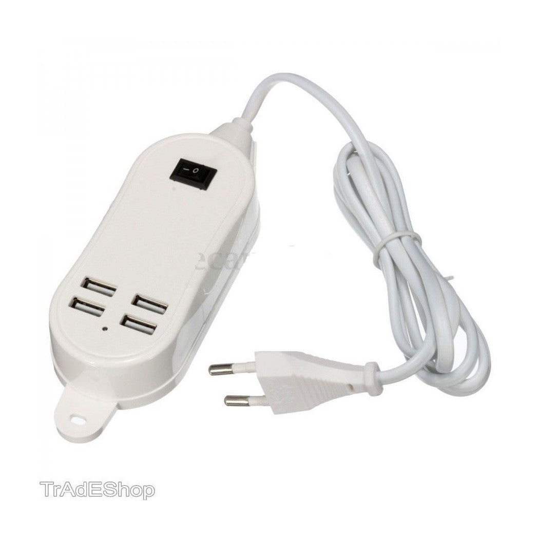 5A 3A 4-PORT-USB-WANDLADEGERÄT-NETZTEILADAPTER FÜR SMARTPHONES