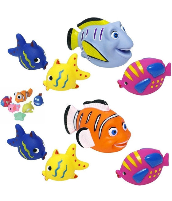 6 TIERISCHE MEERESFISCHE GUMMIKLÄNGE STIMULIEREN DEN TASTSINN UND DAS GEHÖR IN DER FRÜHEN KINDHEIT