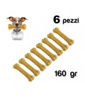 6 STÜCK SNACK IN KNOCHENFORM ANTISTRESS FÜR KLEINE MITTELGROßE HUNDE 8 CM