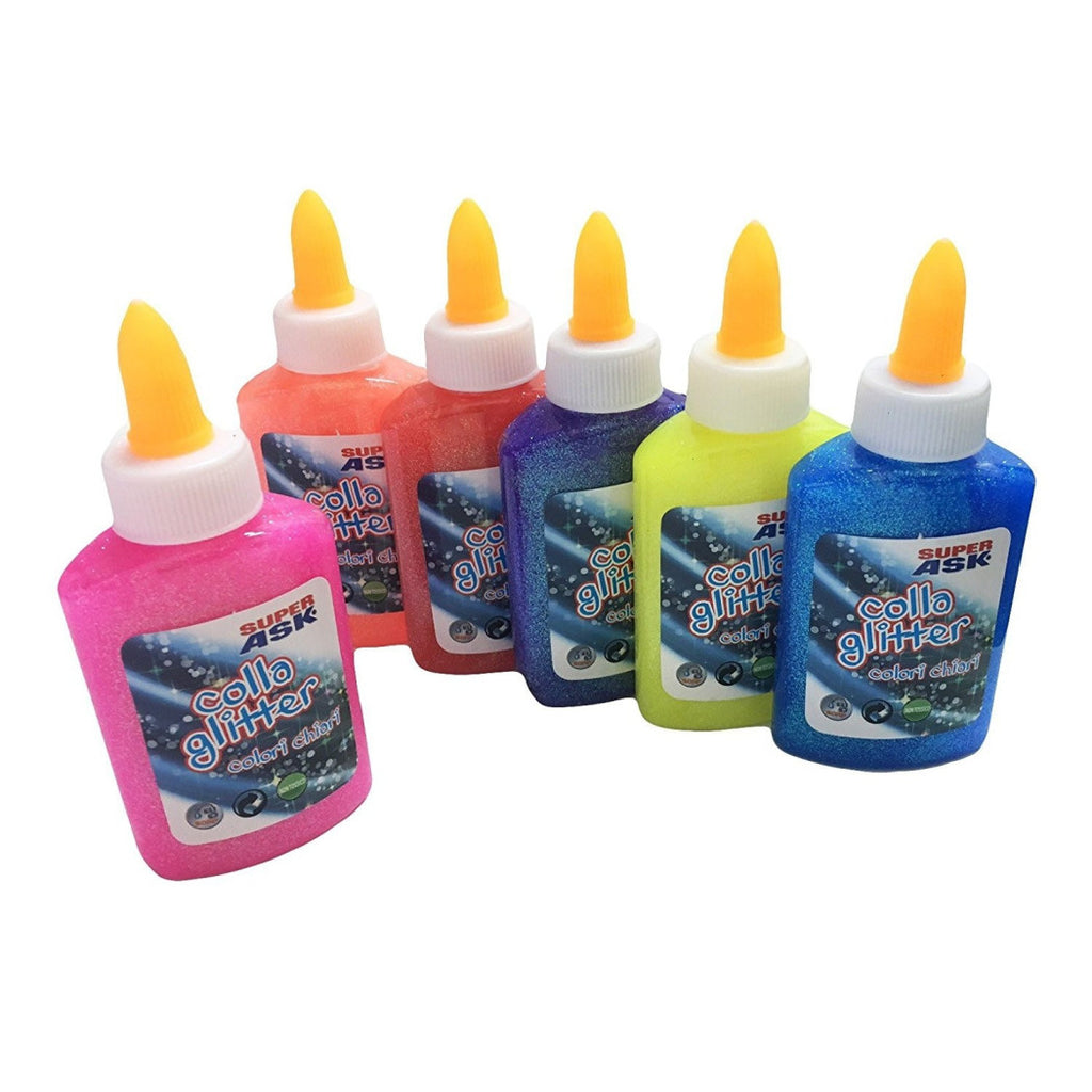 6 Tuben Glitter Farbe Dekorationen Weihnachtsferien Hausarbeit Hausschule