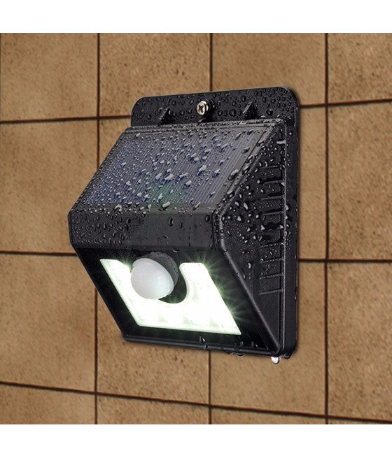 8 LED-LEUCHTEN MIT WIEDERAUFLADBAREM SOLARMODUL UND BEWEGUNGSSENSOR FÜR DEN AUSSENEINSATZ