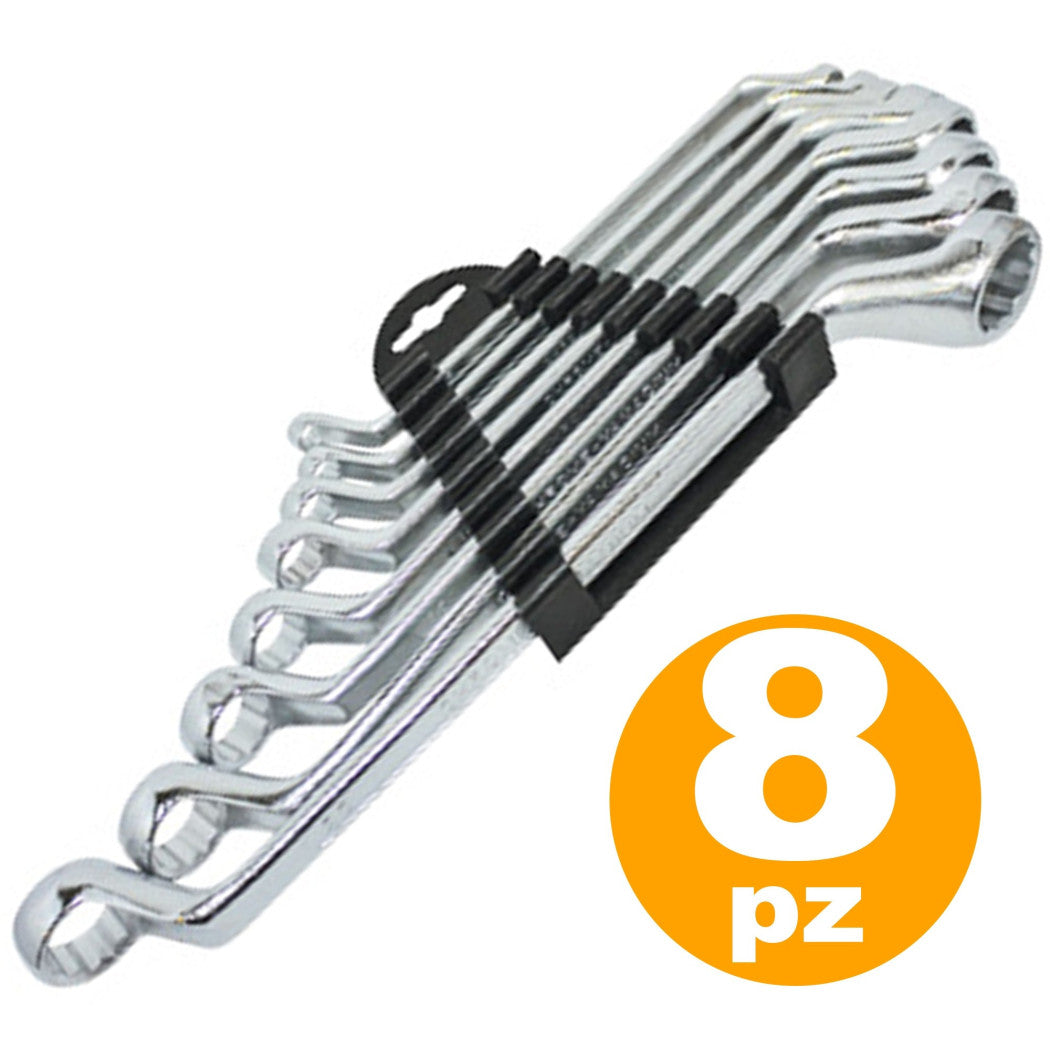 8 X CHROM-VANADIUM-RINGSCHLÜSSEL GRÖSSE 6 BIS 22 WERKZEUGE