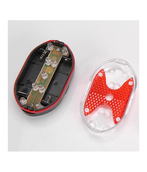 9 LED-Fahrrad-Rücklicht, blinkend, 7 Sport-Helligkeitsmuster, Gürtel