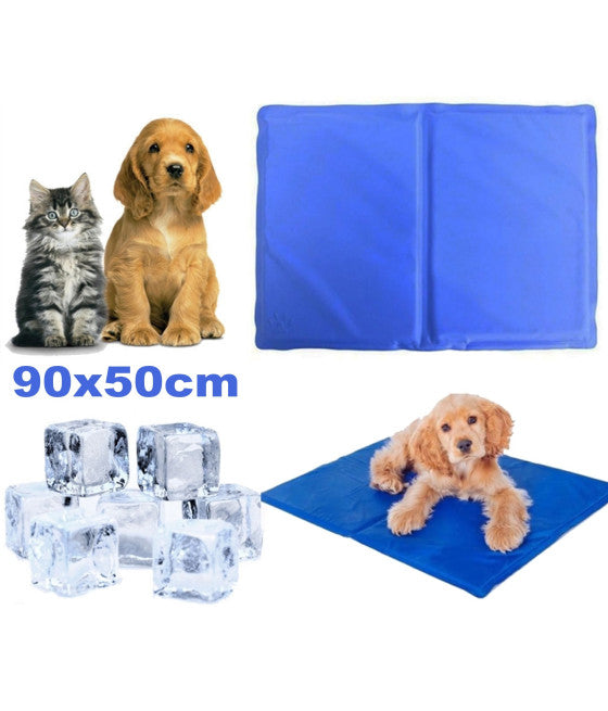 90x50CM KÜHLMATTE KÜHLKISSEN FÜR HUNDE TIERE