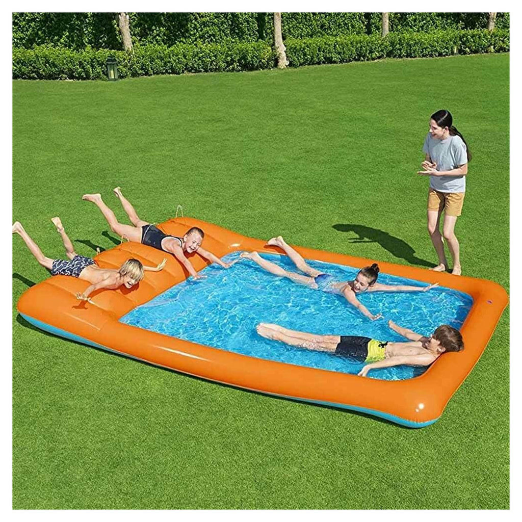 ACQUASCIVIL PISCINA MIT SCIVIL ACQUA SPRUZZI 341X213CM PVC ARANCIONE