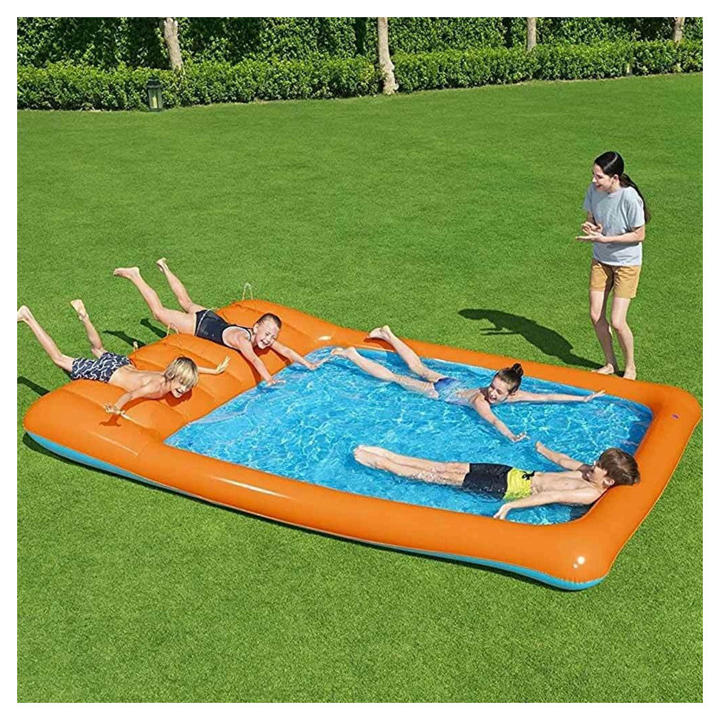 ACQUASCIVIL PISCINA MIT SCIVIL ACQUA SPRUZZI 341X213CM PVC ARANCIONE