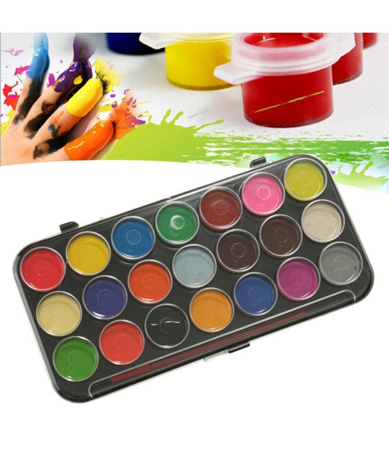 AQUARELLFARBEN SET 29 STÜCK WASSERFARBEN FÜR KINDER SCHULE ZEICHNUNG