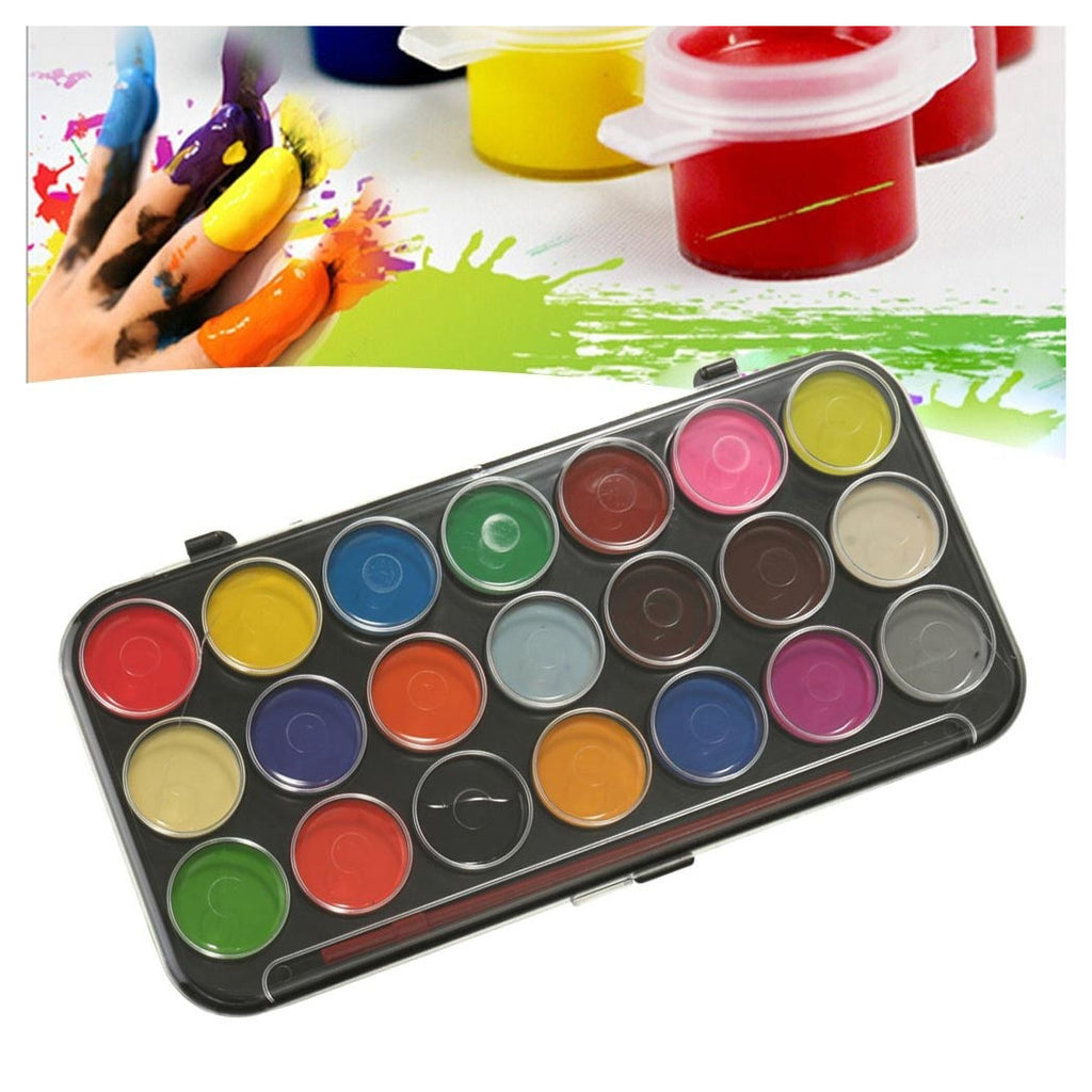 AQUARELLFARBEN SET 29 STÜCK WASSERFARBEN FÜR KINDER SCHULE ZEICHNUNG