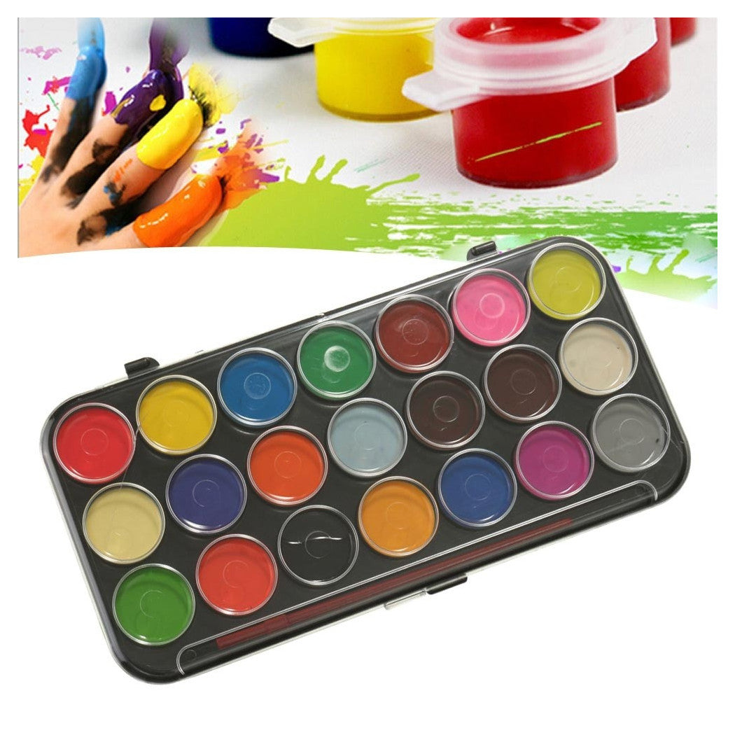 AQUARELLFARBEN SET 29 STÜCK WASSERFARBEN FÜR KINDER SCHULE ZEICHNUNG
