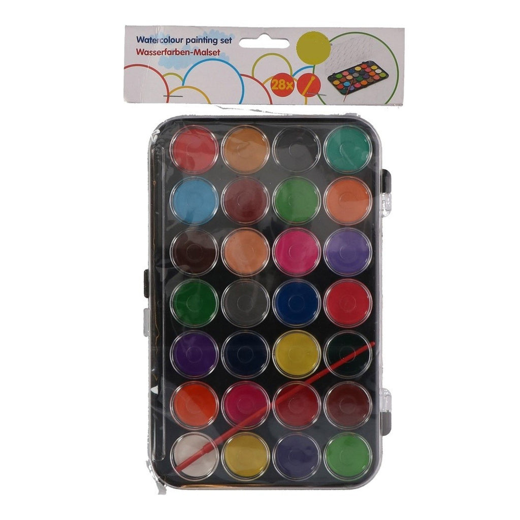 AQUARELLFARBEN SET 29 STÜCK WASSERFARBEN FÜR KINDER SCHULE ZEICHNUNG