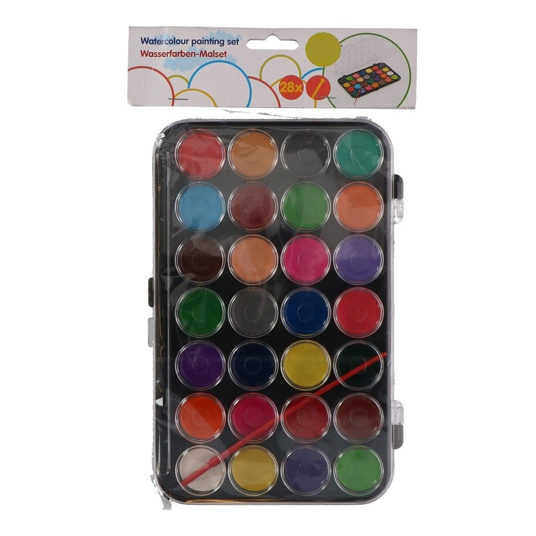 AQUARELLFARBEN SET 29 STÜCK WASSERFARBEN FÜR KINDER SCHULE ZEICHNUNG