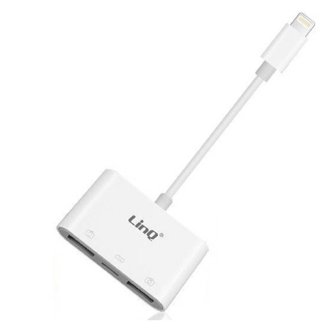 ADAPTER 8 PIN OTG SPEICHERKARTENLESER 3IN1 LIGHTNING+2USB ITH488