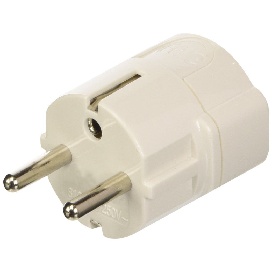 ADAPTER MIT DEUTSCHEM SCHUKO-STECKER UND BOSCH-REDUKTIONS-STECKDOSE 10-16A ZWEIPOLIG