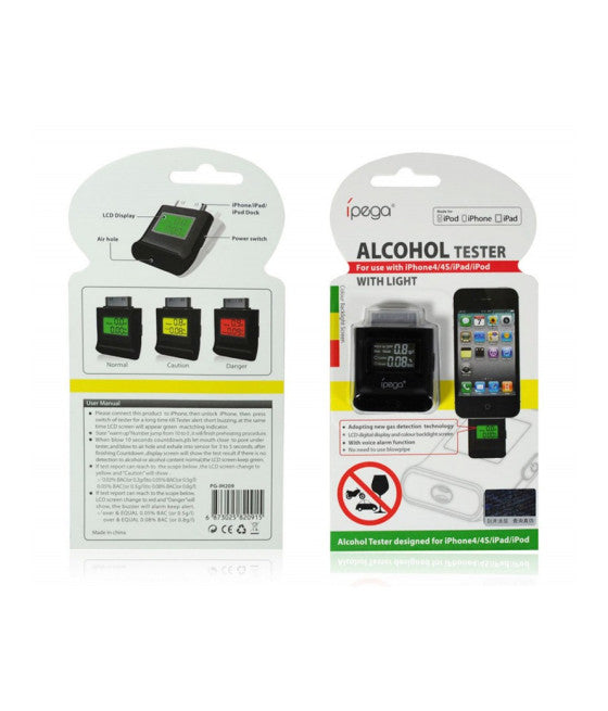 ATEMALKOHOLTEST IPHONE 4S ALKOHOLTESTGERÄT FÜR SICHERES FAHREN IN DER NACHT