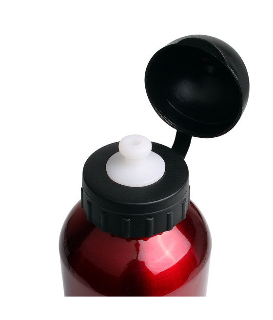 ALUMINIUM-WASSERFLASCHE MIT VERSENKBAREM AUSGIESSER STAUBKAPPE 500ML XC2505