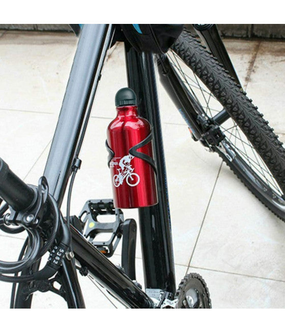 ALUMINIUM-WASSERFLASCHE MIT VERSENKBAREM AUSGIESSER STAUBKAPPE 500ML XC2505