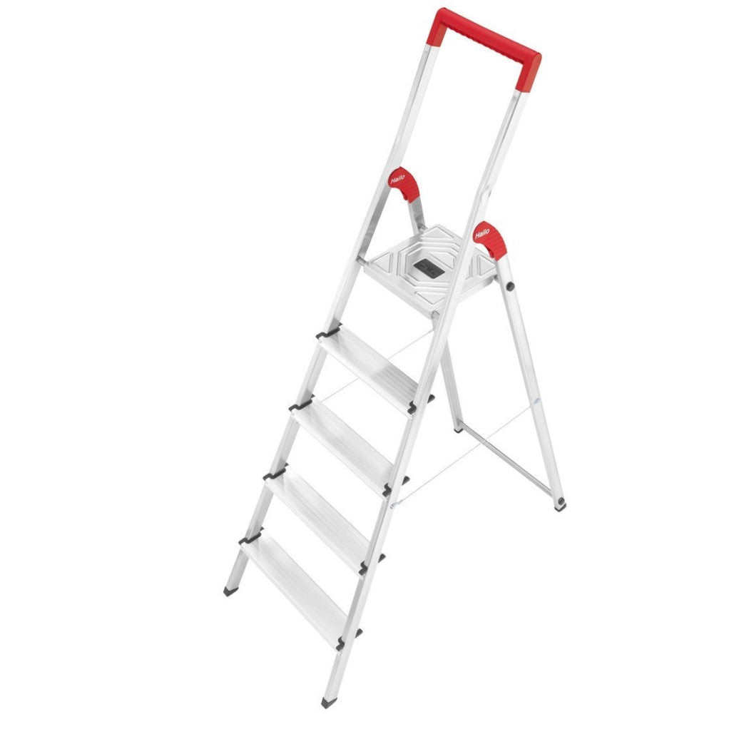 Aluminiumleiter Hailo L50 5 Schritte Mehrzweckrutschzweig Home Gierre