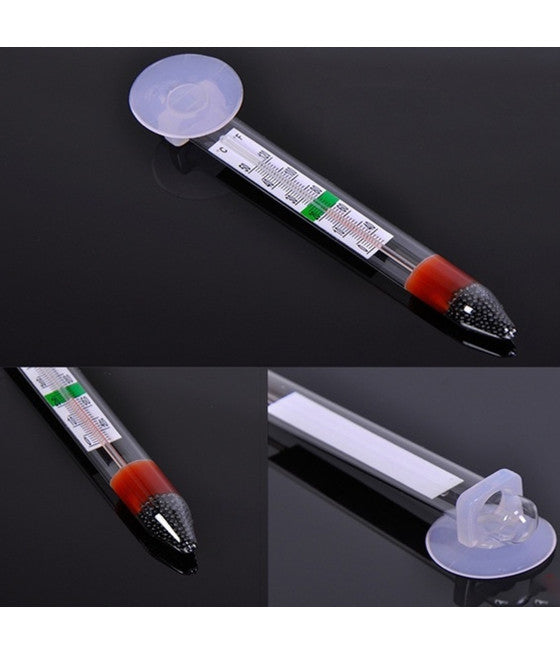ANALOGES SCHWIMMENDES THERMOMETER MIT SAUGNAPF FÜR DIE TEMPERATURKONTROLLE IM AQUARIUM
