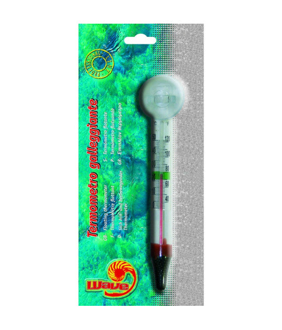 ANALOGES SCHWIMMENDES THERMOMETER MIT SAUGNAPF FÜR DIE TEMPERATURKONTROLLE IM AQUARIUM