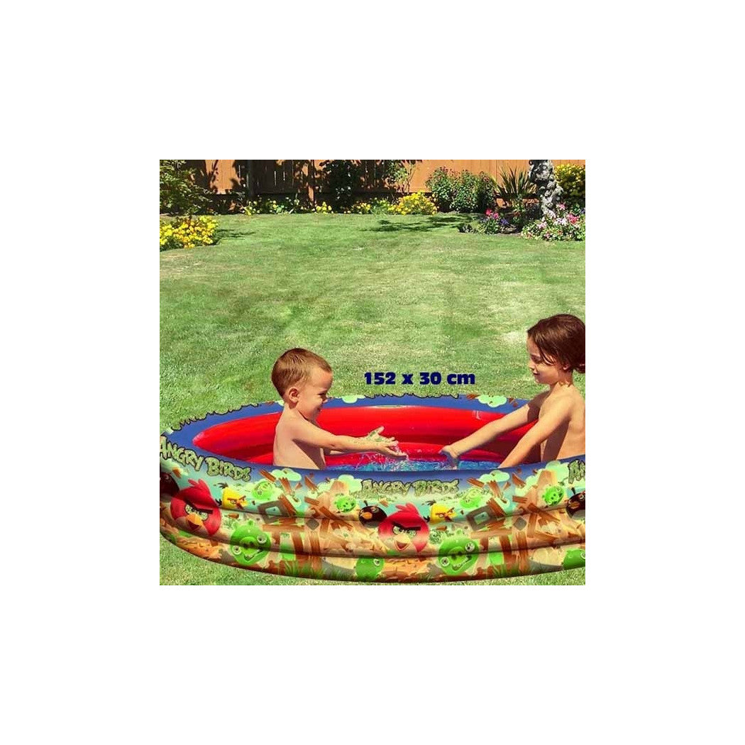 3-RING SCHWIMMBAD WÜTENDE VÖGEL 152 X 30 CM AUFBLASBARE MEER POOL 282 LITER