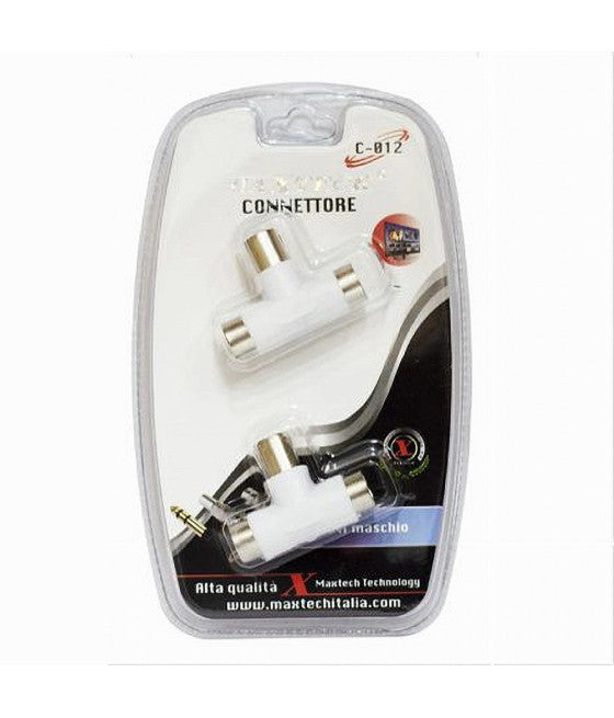 2X ANT FEMMINA TV MAXTECH C012