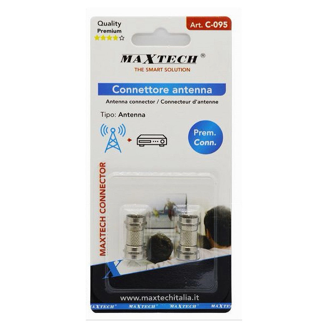 ANTENNENANSCHLUSS SATELLITENVERBINDUNG MÄNNLICH-MÄNNLICH KOAX-SCHRAUBE C-095