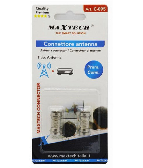 ANTENNENANSCHLUSS SATELLITENVERBINDUNG MÄNNLICH-MÄNNLICH KOAX-SCHRAUBE C-095