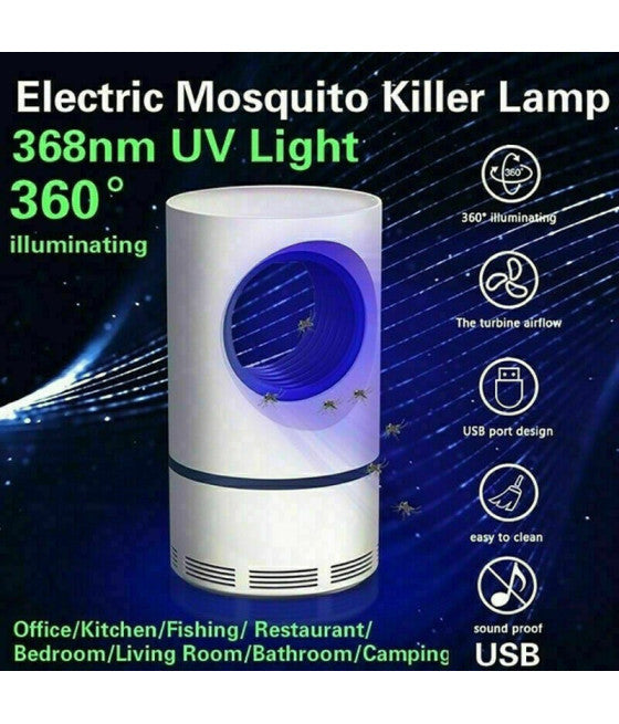 Anti-Mücken-Lampe, elektrischer Mückenschutz, USB-LED-Sauggerät