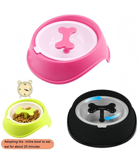 ANTI-SCHLUCK-NAPF ANTI-SCHLUCK-FETTLEIBIGKEIT HUND HUND KATZE 0,4L