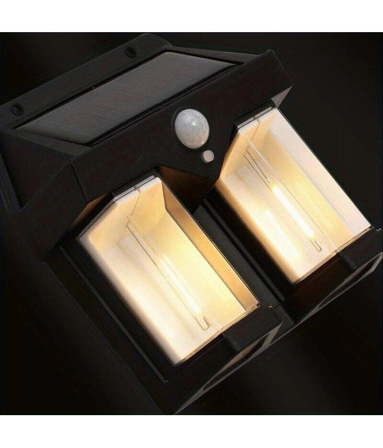 ANWENDUNG DOPPIA LANTERNA SOLARE LED SENSORE MOVIMENT IP65 AUS EXTERNAL