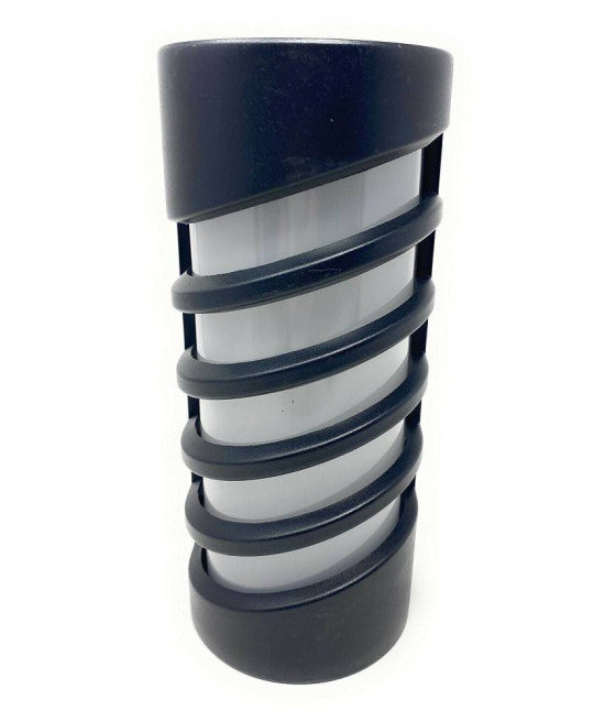 APPLIQUE LED PARETE 12W EXTERAL LIGHT CALDA NATURAL NERO ES56