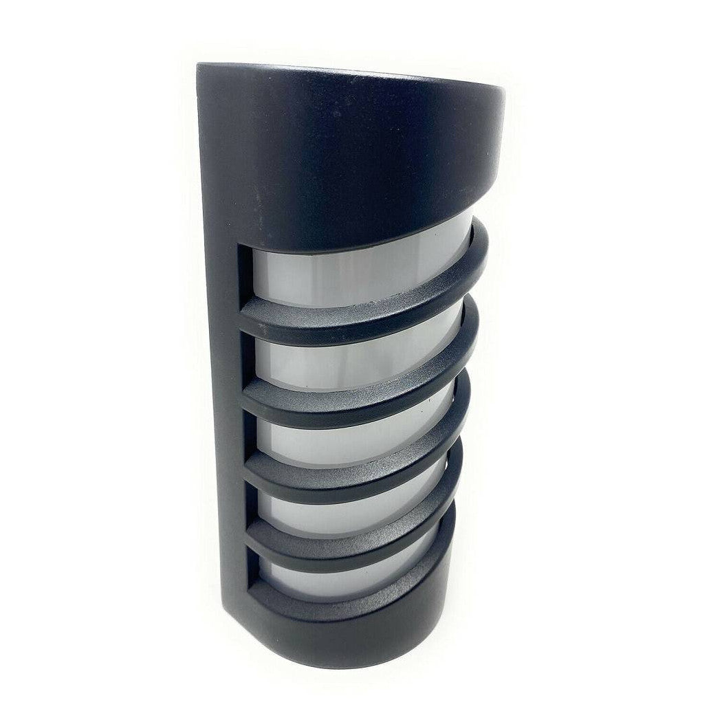 APPLIQUE LED PARETE 12W EXTERAL LIGHT CALDA NATURAL NERO ES56