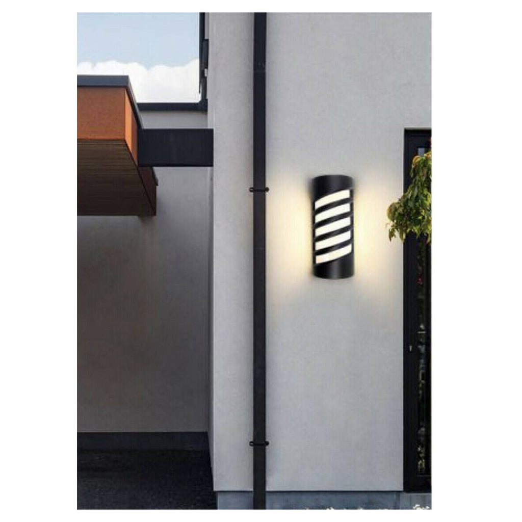 APPLIQUE LED PARETE 12W EXTERAL LIGHT CALDA NATURAL NERO ES56