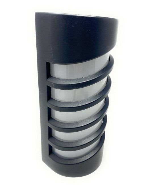 APPLIQUE LED PARETE 12W EXTERAL LIGHT CALDA NATURAL NERO ES56