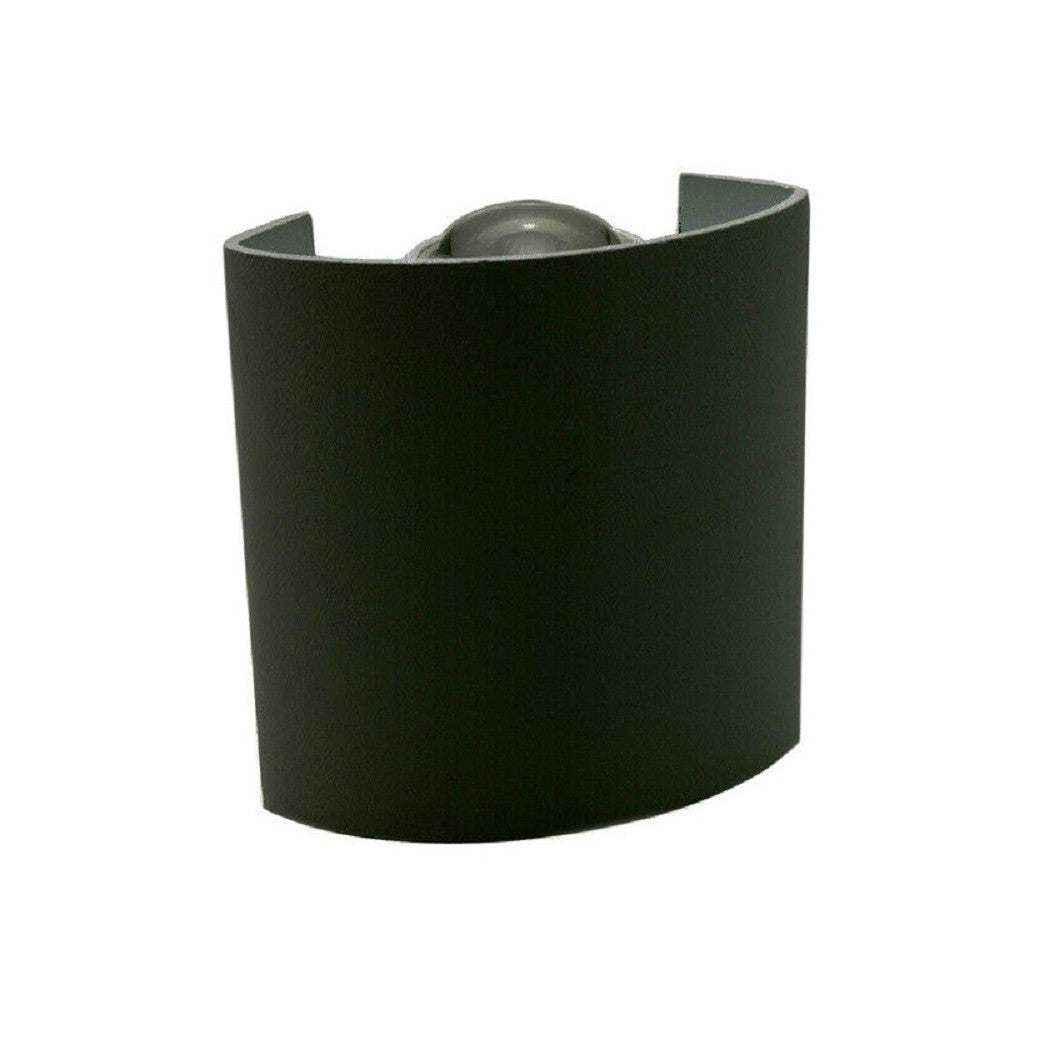 APPLIQUE PARETE OVALE LED COB EXTERNAL 3W DOPPIA EMISSIONE LAMPADA ES48