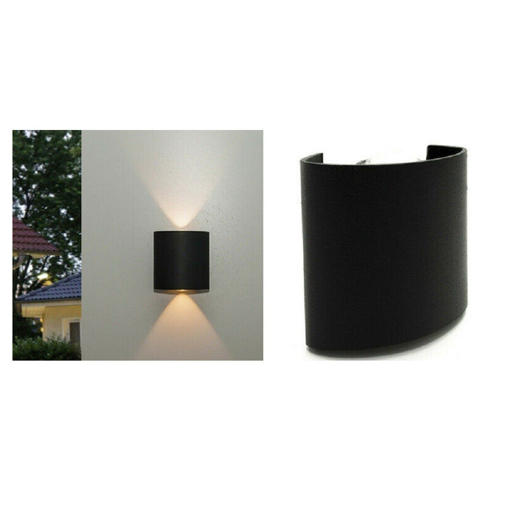 APPLIQUE PARETE OVALE LED COB EXTERNAL 3W DOPPIA EMISSIONE LAMPADA ES48