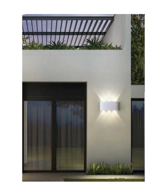 16W UP&DOWN WANDLEUCHTE WEISS AUSSENLEUCHTE 3000K 6500K 4000K ES68