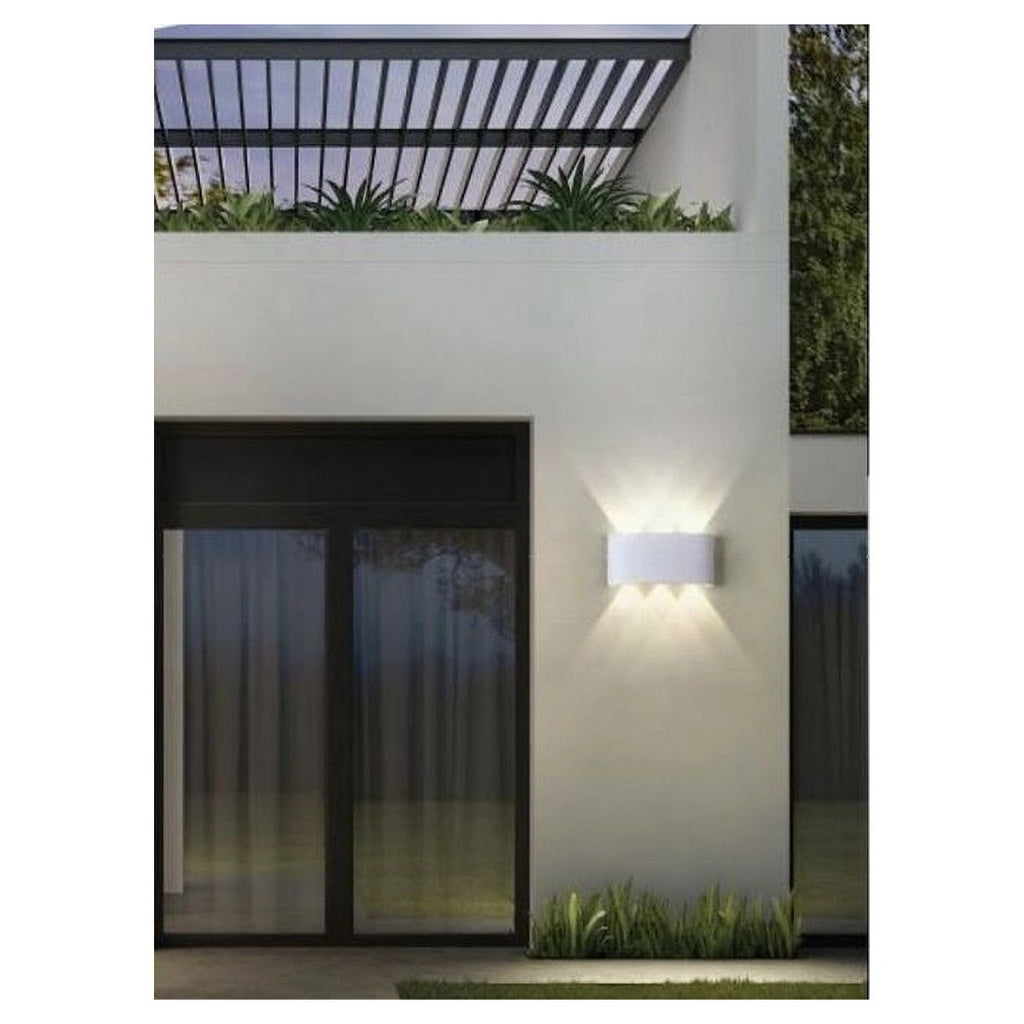 16W UP&DOWN WANDLEUCHTE WEISS AUSSENLEUCHTE 3000K 6500K 4000K ES68