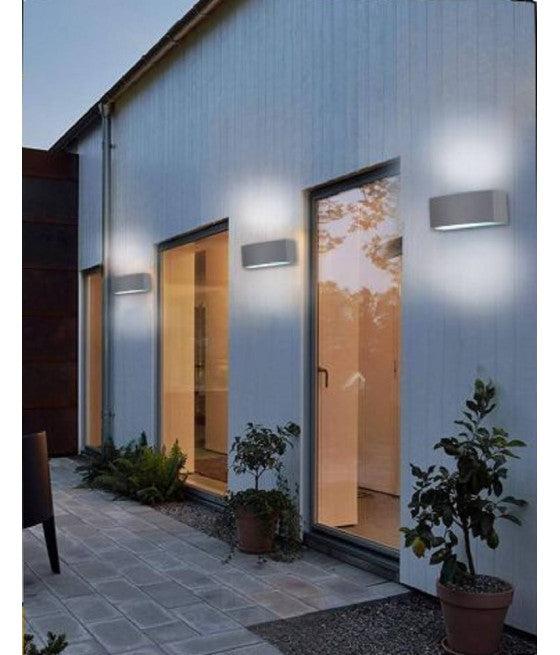 ANWENDUNGSBEREICH PARETE IP44 ATTACCO E27 LAMPADA MURO GRIGO ES29